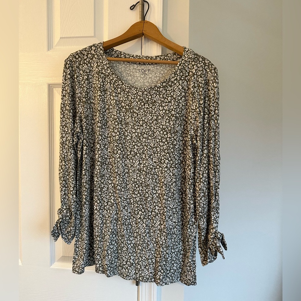 Loft floral blouse, size medium